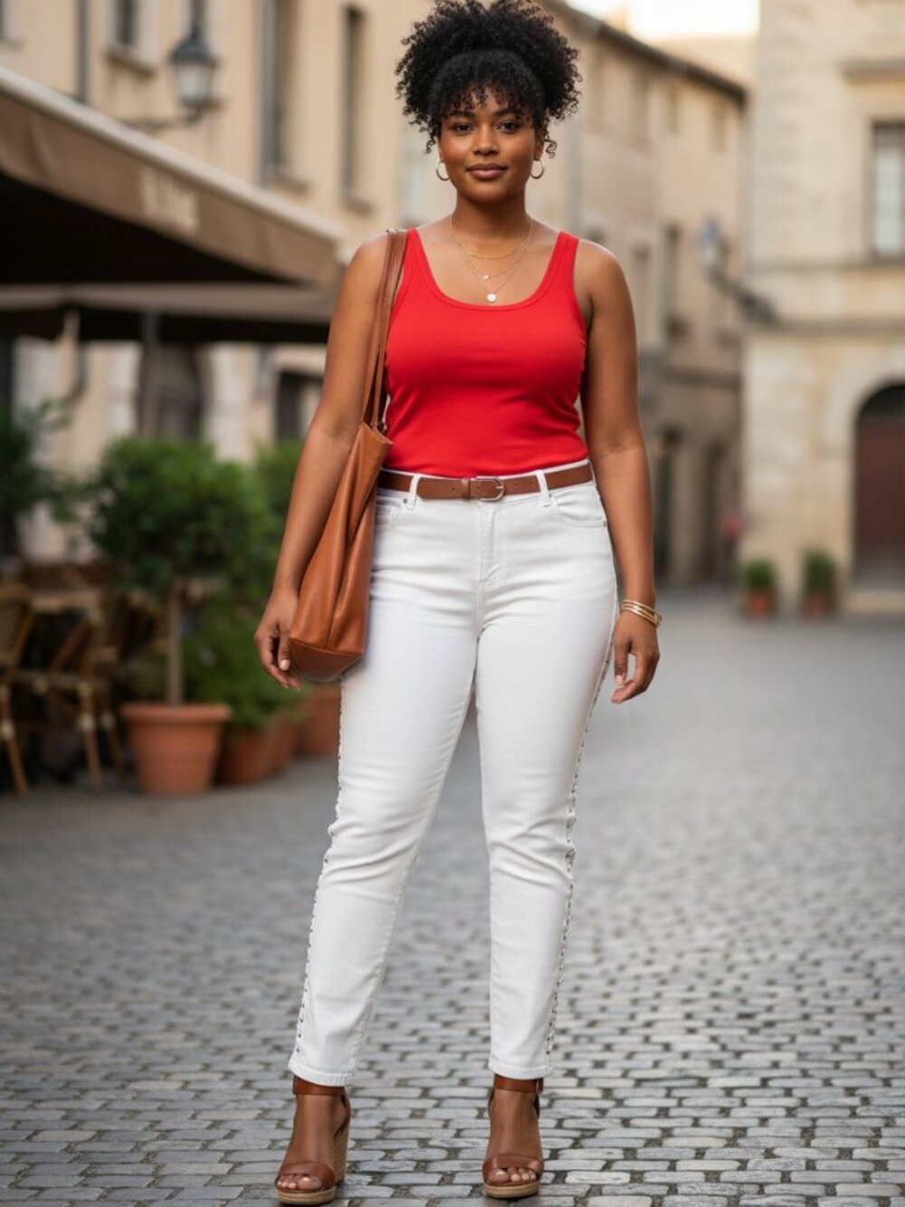 Venus Jeans Women 12 White Excellent Lace Up Grommet Side Goddess Fit Straight
